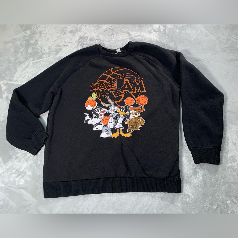 Primark Space Jam Black Crewneck Sweater